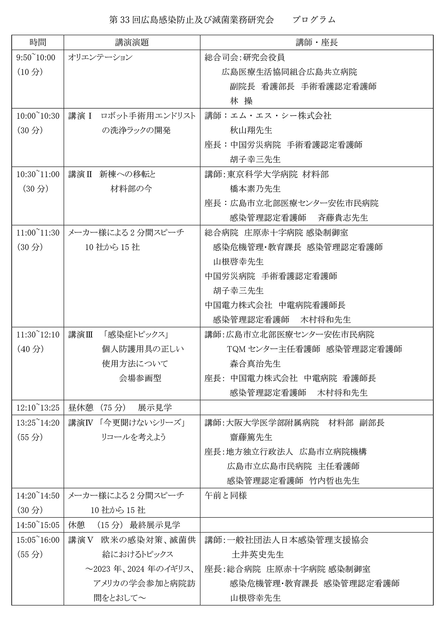 第33回研究会プログラム